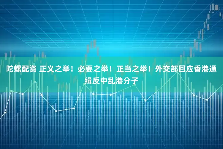 陀螺配资 正义之举！必要之举！正当之举！外交部回应香港通缉反中乱港分子